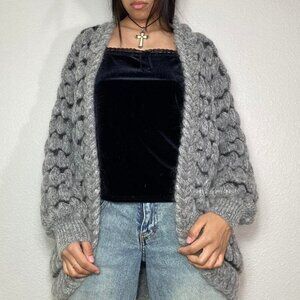 VINTAGE MOHAIR OVERSIZED CARDIGAN